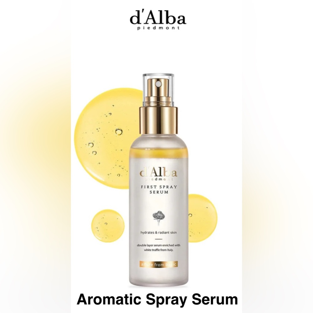 d'Alba White Truffle VEGAN First Spray Serum 100ml, Serum+Mist+Setting Spray NWT